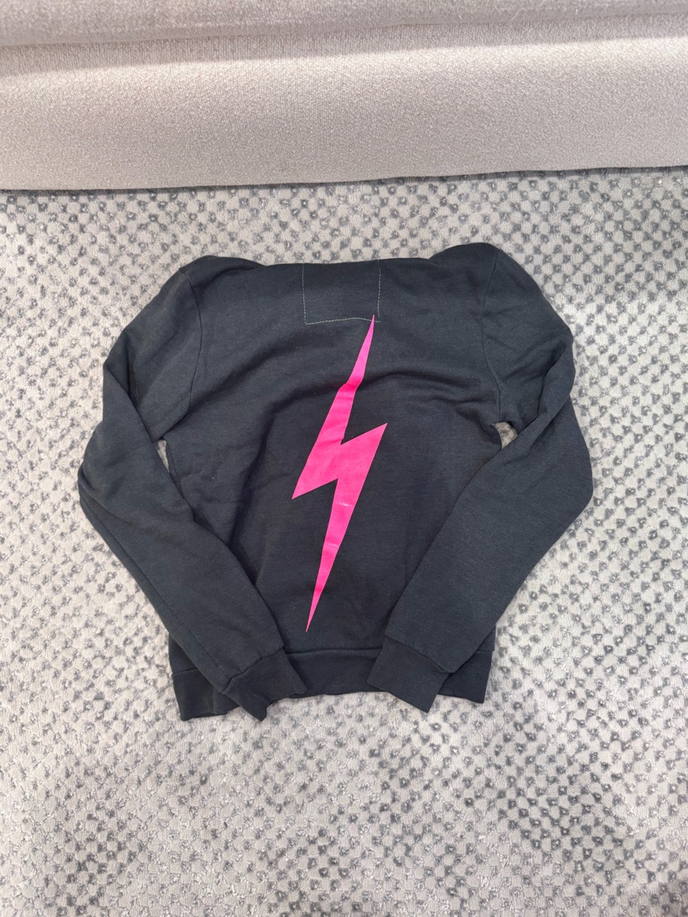 Aviator Nation Jacket with Pink Lightning Bolt